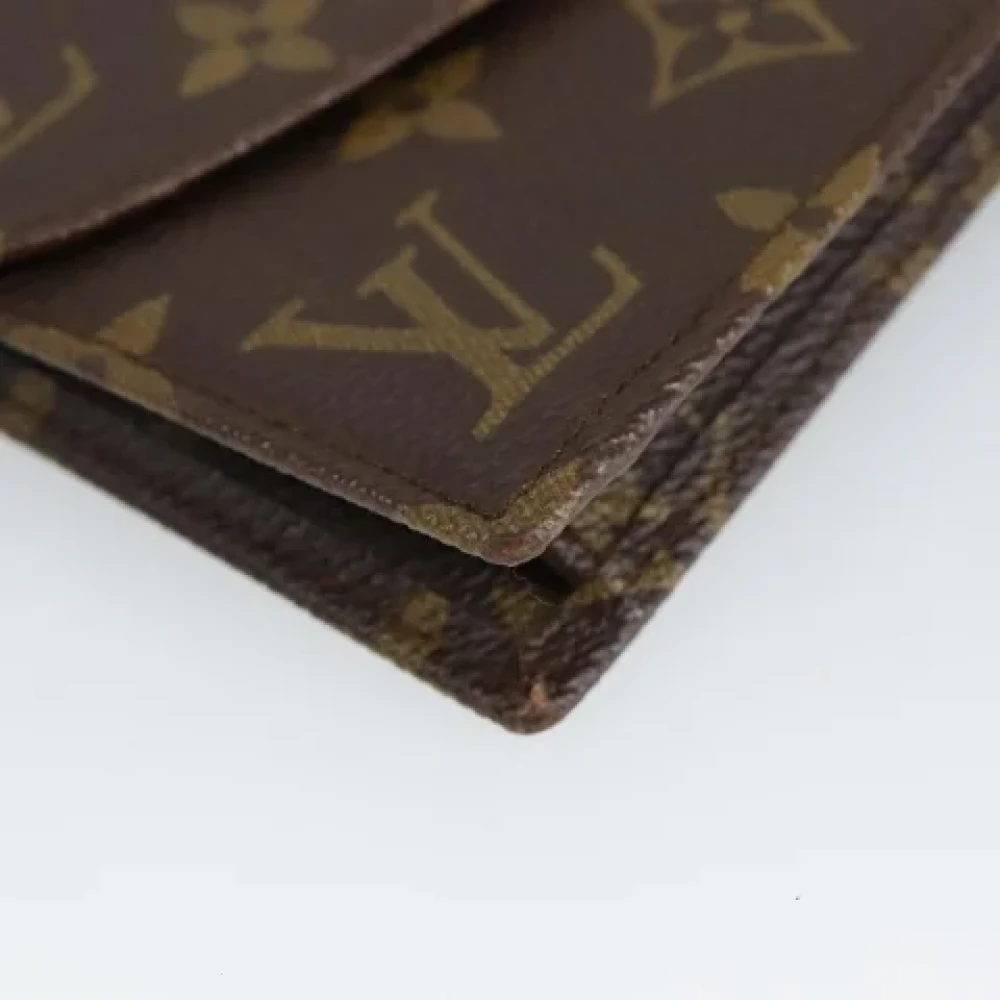Louis Vuitton Vintage Pre-owned Canvas clutches Brown Dames