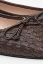 ballerines-marron-fonce-pour-femmes-en-cuir-veritable-tisse