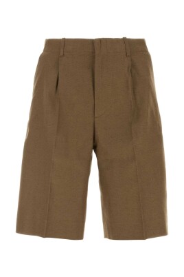 brown-cotton-bermuda-shorts