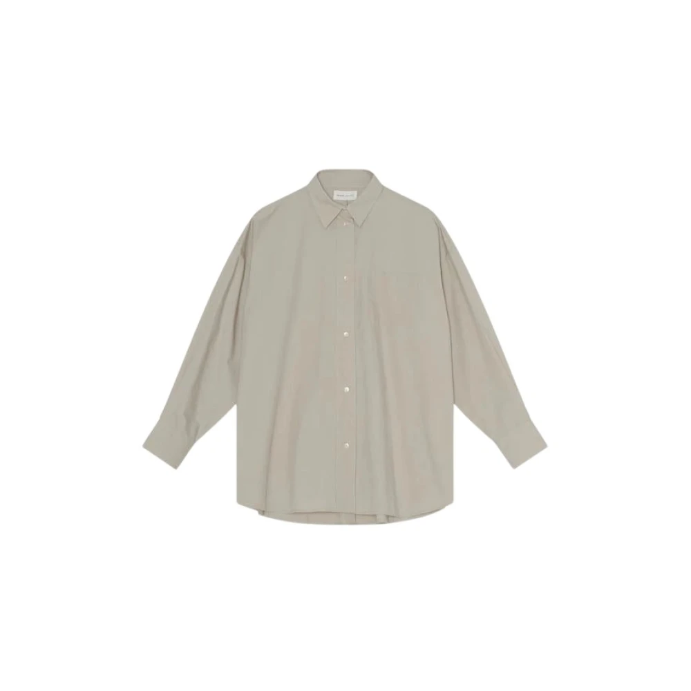 Skall Studio Edgar Oversized Shirt Beige Dames