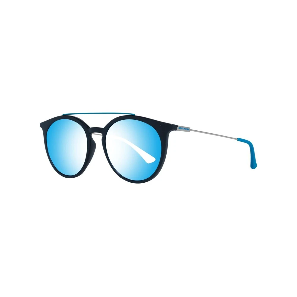 Skechers Unisex Black Metal Frame Sunglasses With Uv Protection - Sunglasses - One Size - Accessories
