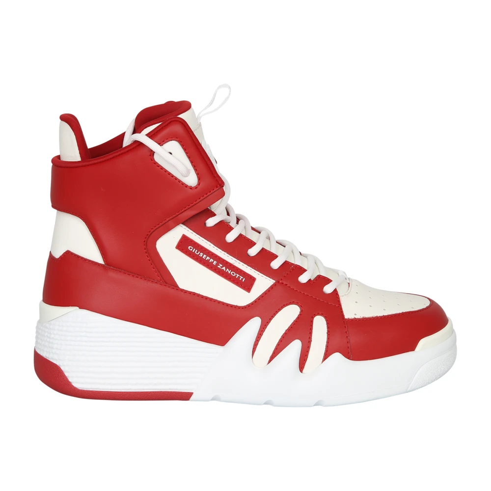 Giuseppe Zanotti Witte Sneakers Ultiem Comfort Stijl Heren Schoenen Rood