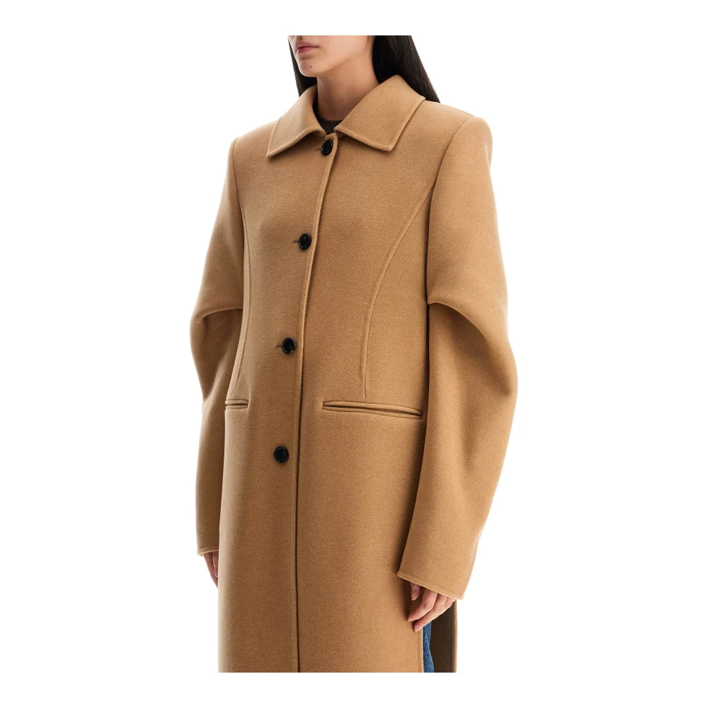 Khaite Wollen capejas met zijsplitten Beige Dames