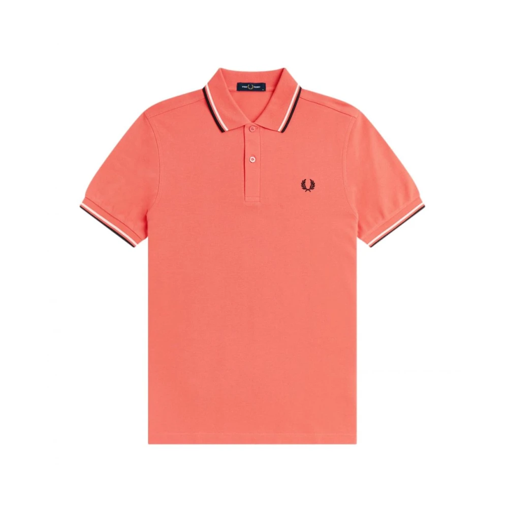 Fred Perry Polo Twin Tipped M3600 04C Pink size L - Image 2
