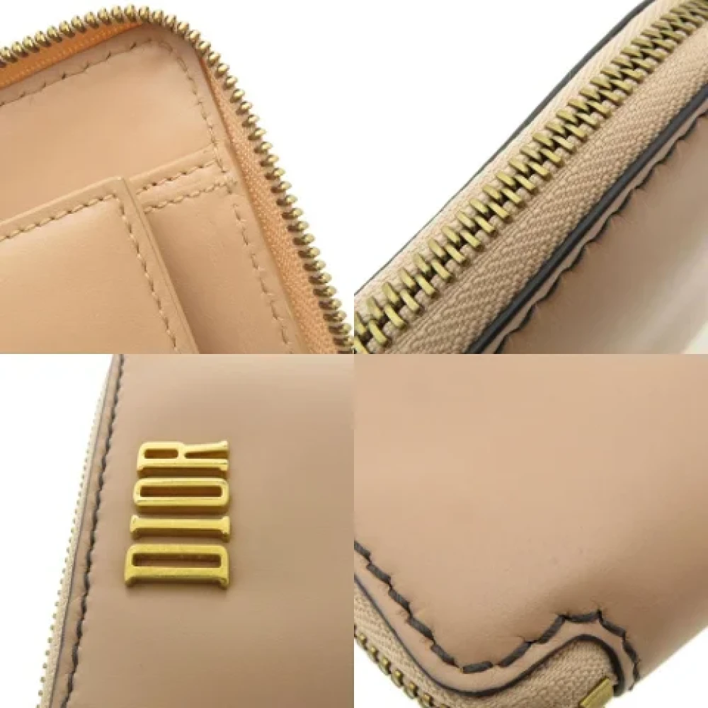 Dior Vintage Pre-owned Leather wallets Pink Dames