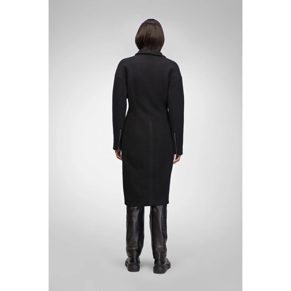 VSP Matilde Zwarte wollen jas Black Dames