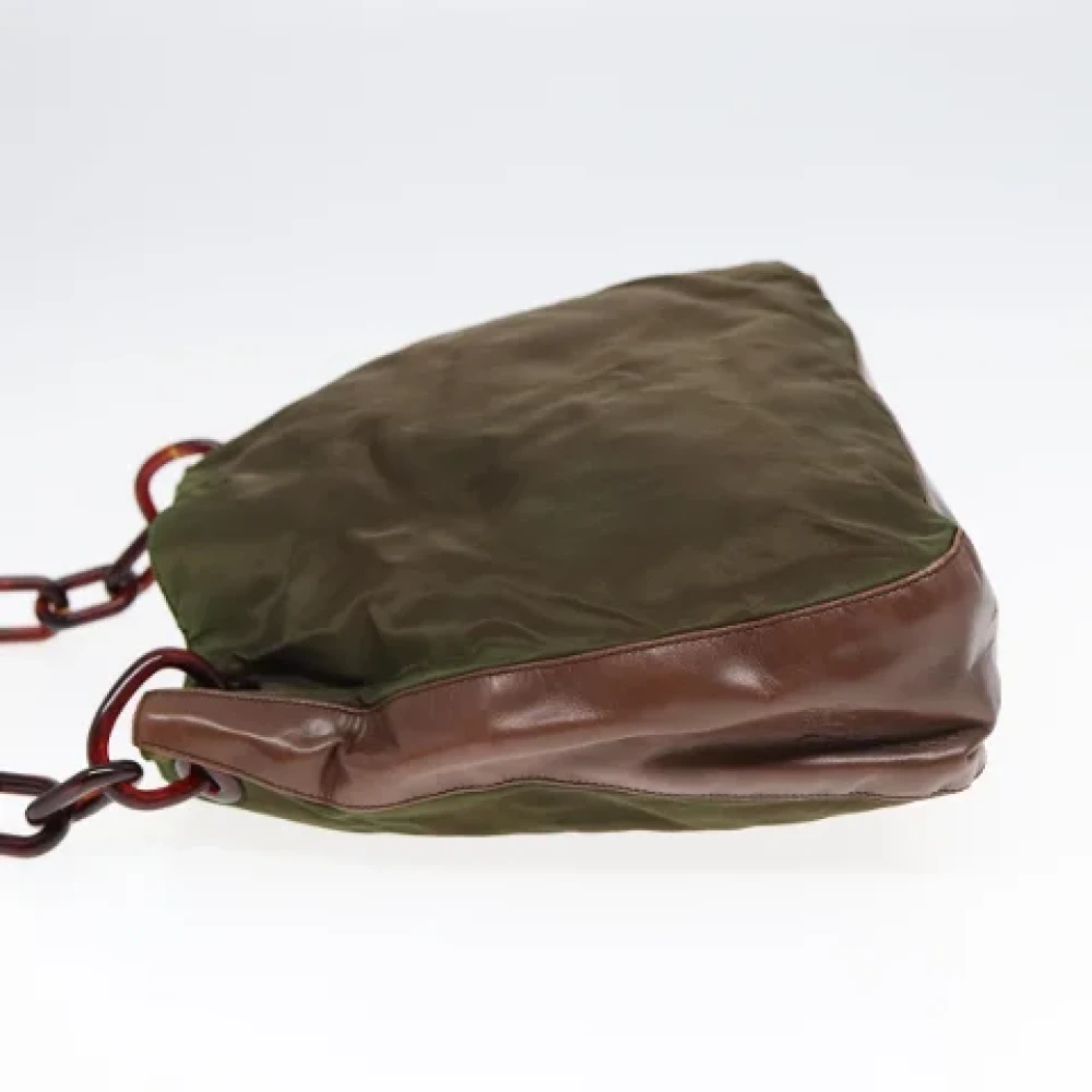 Prada Vintage Pre-owned Fabric prada-bags Green Dames