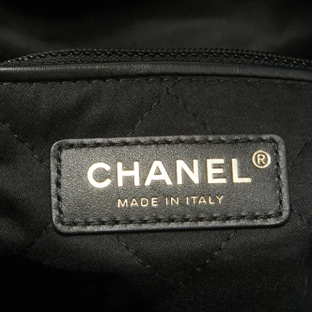Chanel Vintage Pre-owned Leather backpacks Black Dames