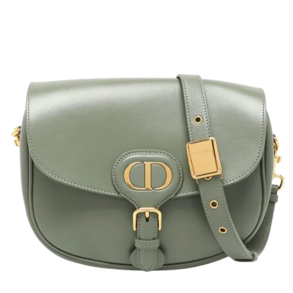 Dior Vintage Pre-owned Leather dior-bags Green Dames