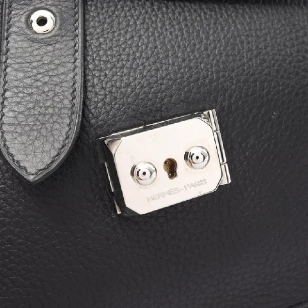 Hermès Vintage Pre-owned Leather handbags Black Heren