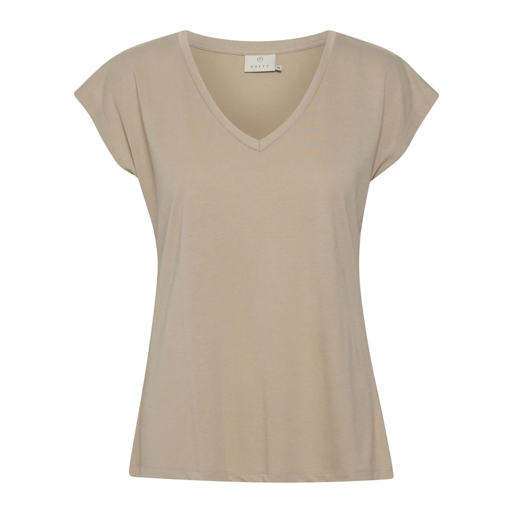Kaffe - Tops > T-Shirts - Beige - Kaffe - Modalova