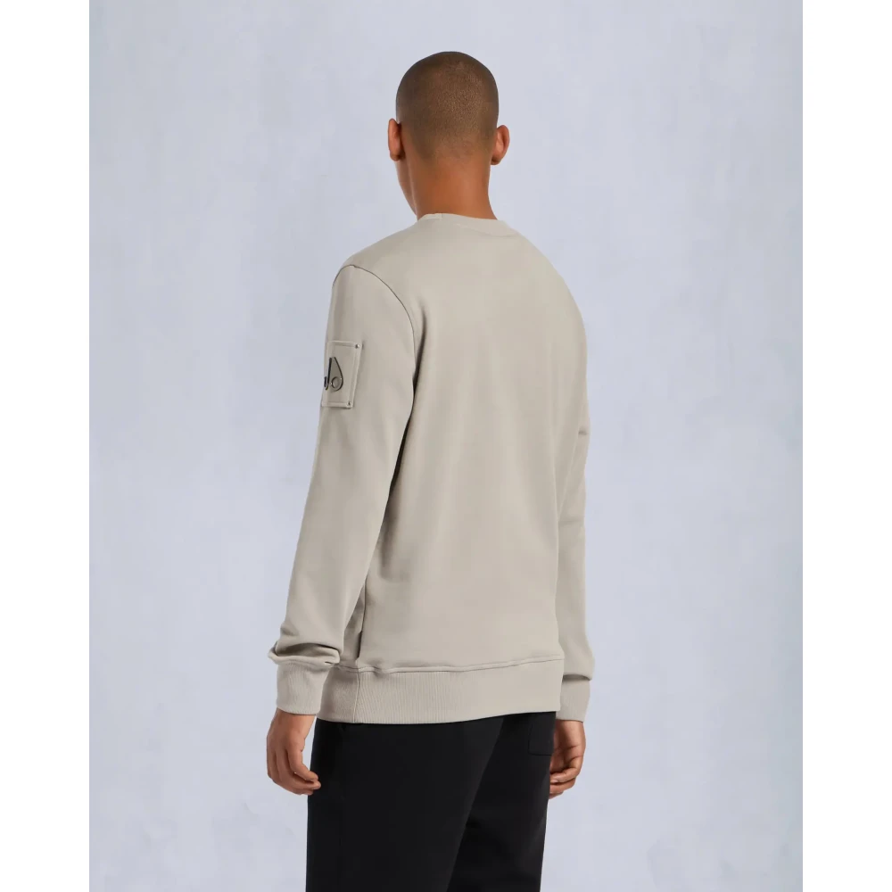 Moose Knuckles Hartsfield Crewneck Dusk Sweater Beige Heren