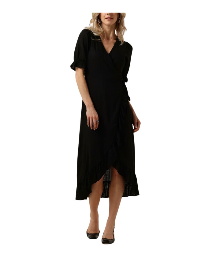 wrap-lange-jurk-zwart-midi-stijlvol