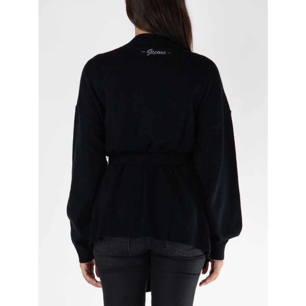 Guess Zwarte trui met riem Black Dames