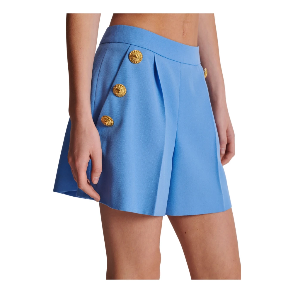 Balmain Poederkorrel Shorts Blue Dames