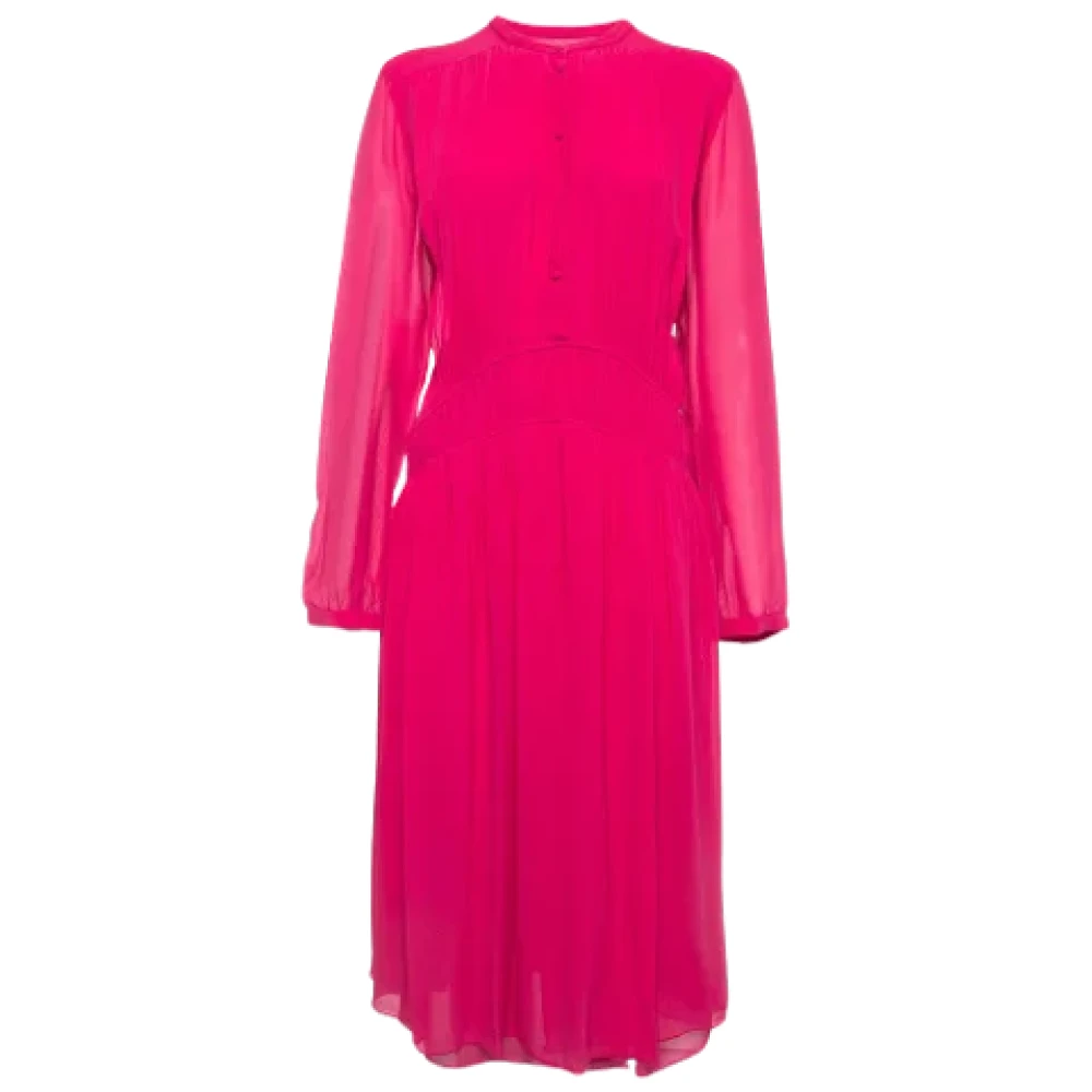 Burberry Vintage Pre-owned Silk dresses Pink Dames