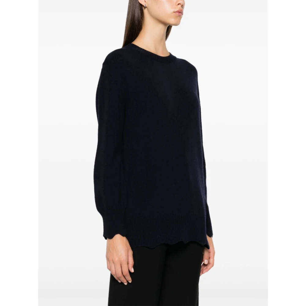 Twinset Blauwe Oversized Sweater Jurk Blue Dames