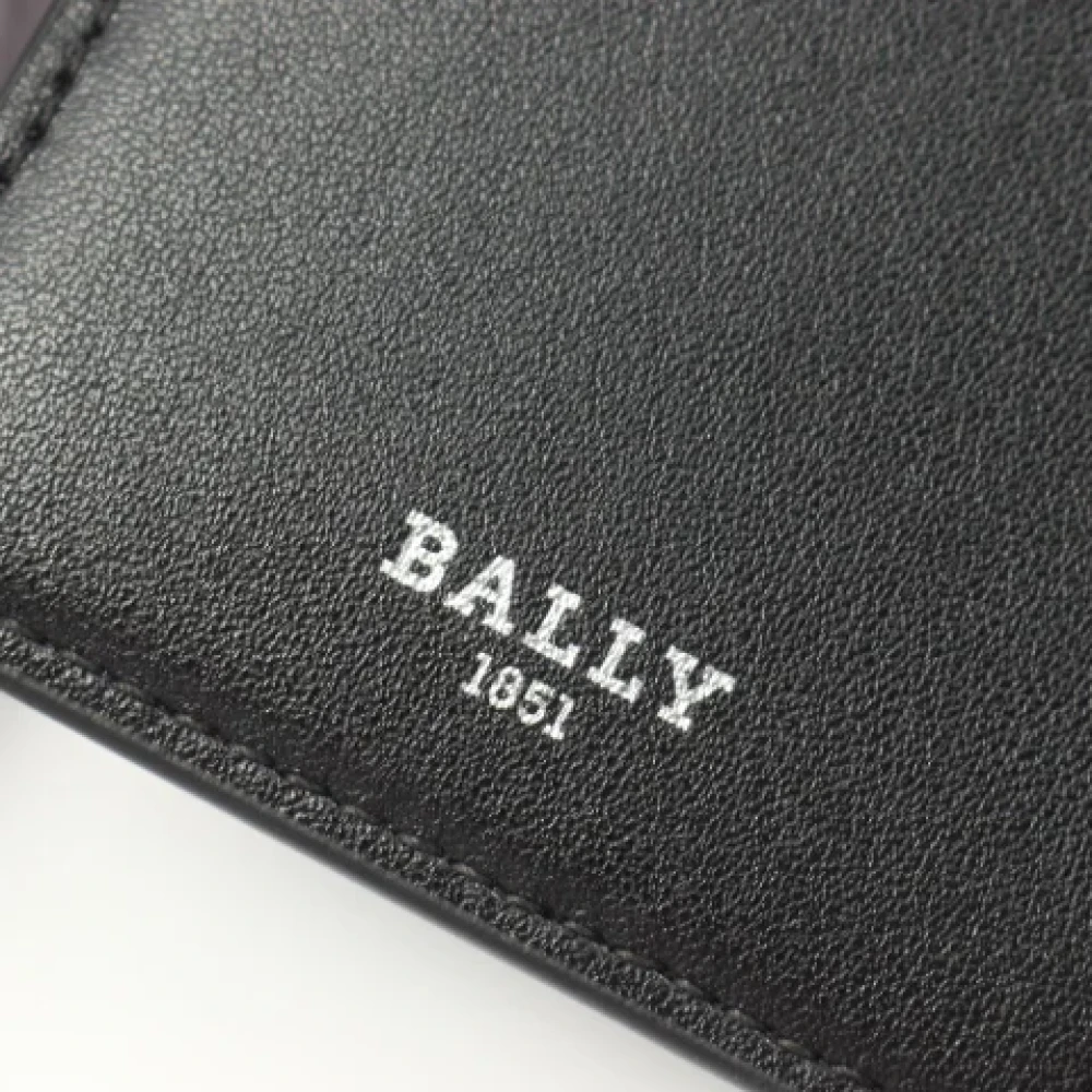 Bally Pre-owned Leather wallets Black Heren