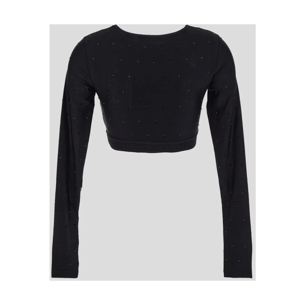 Versace Jeans Couture Long Sleeve Tops Black Dames