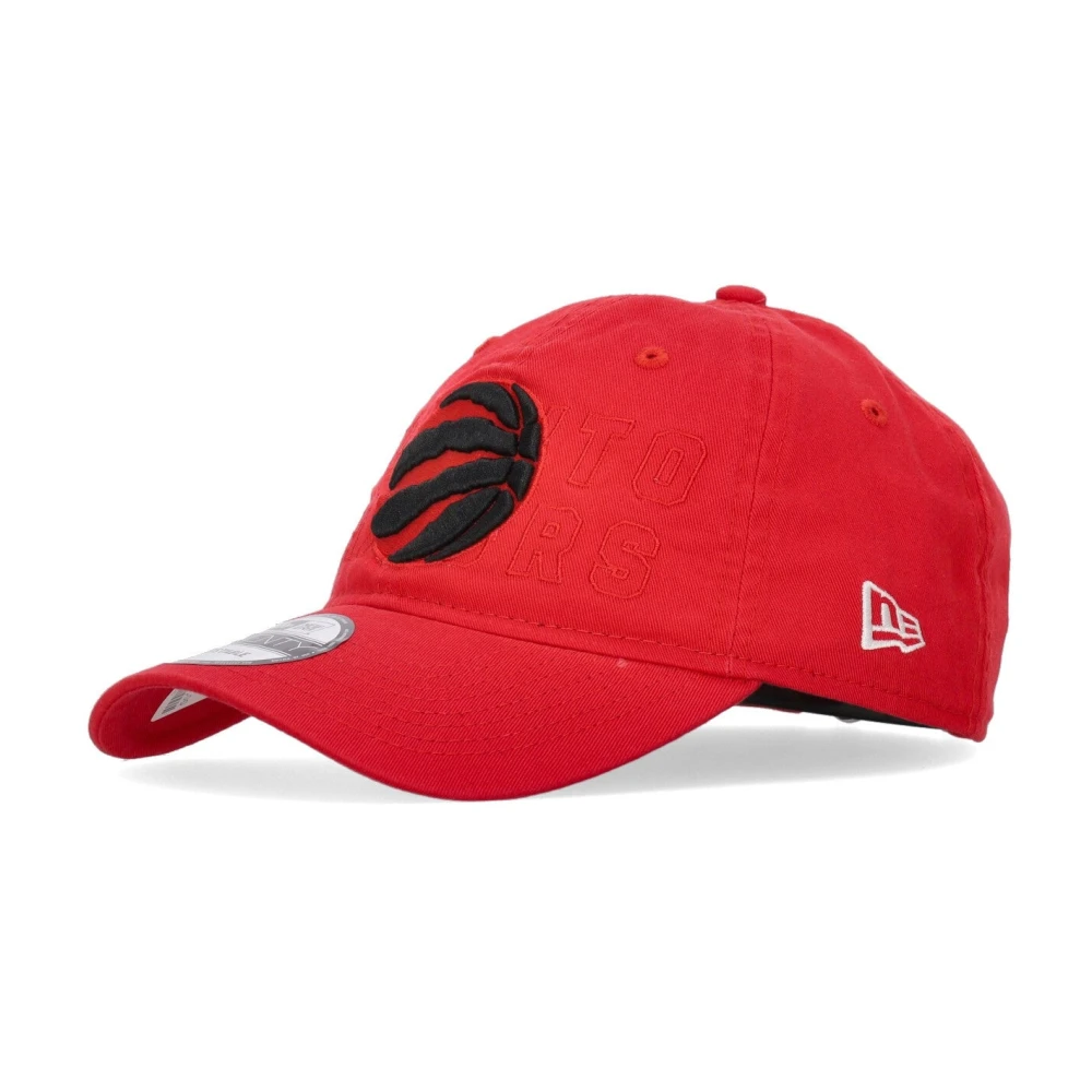 New Era Men's Red Nba Draft Toronto Raptors Curved Cap