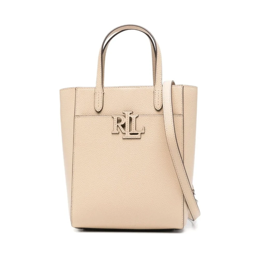 Ralph Lauren Women's Beige Shopping Bags, One Size, Cameryn Small Tote