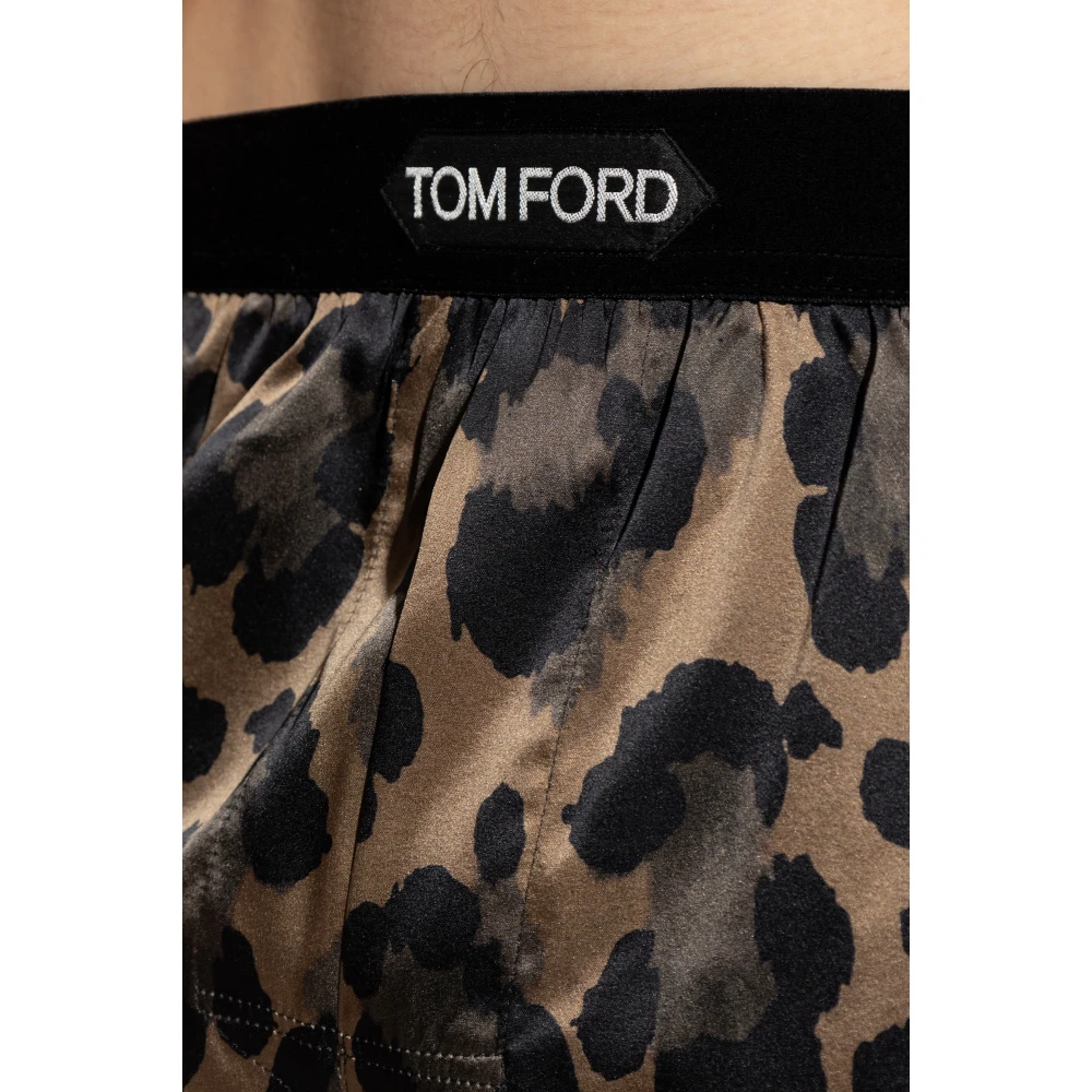 Tom Ford Zijden lingerie shorts Beige Heren