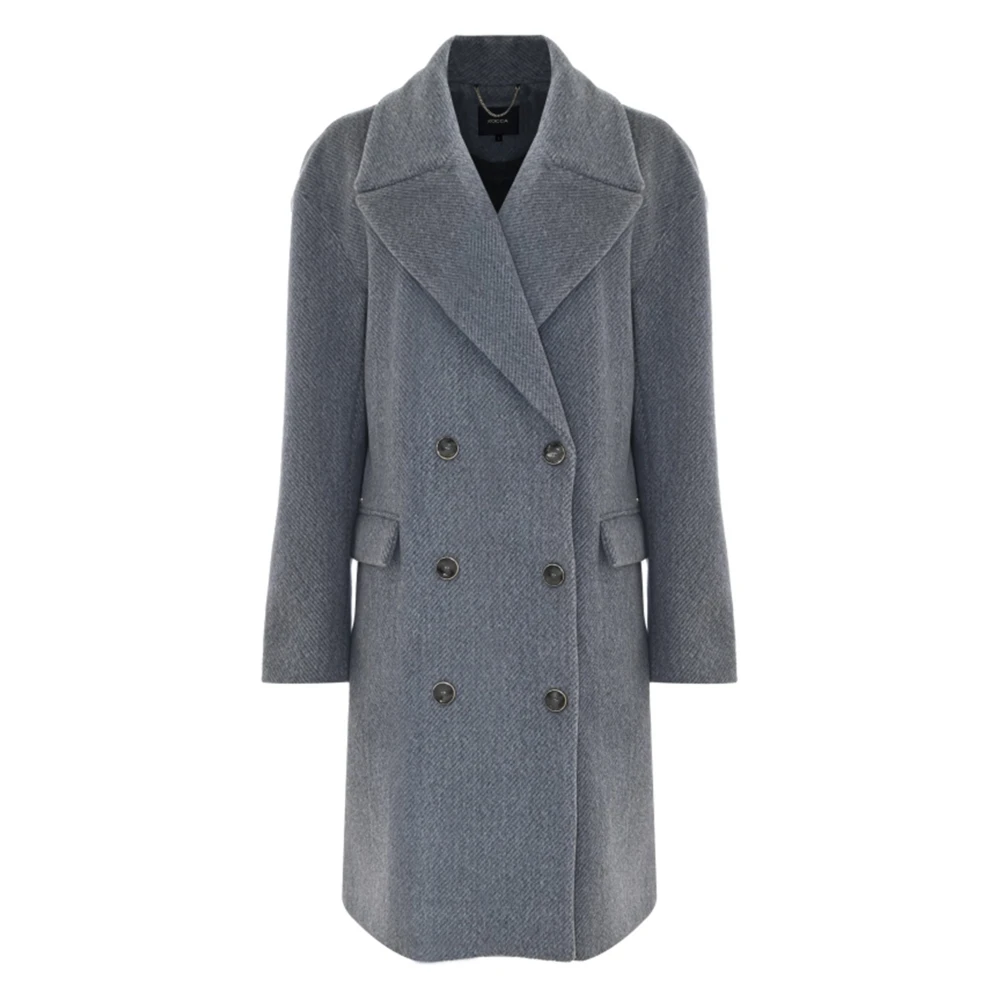 Kocca Klassieke Wollen Jas Gray Dames