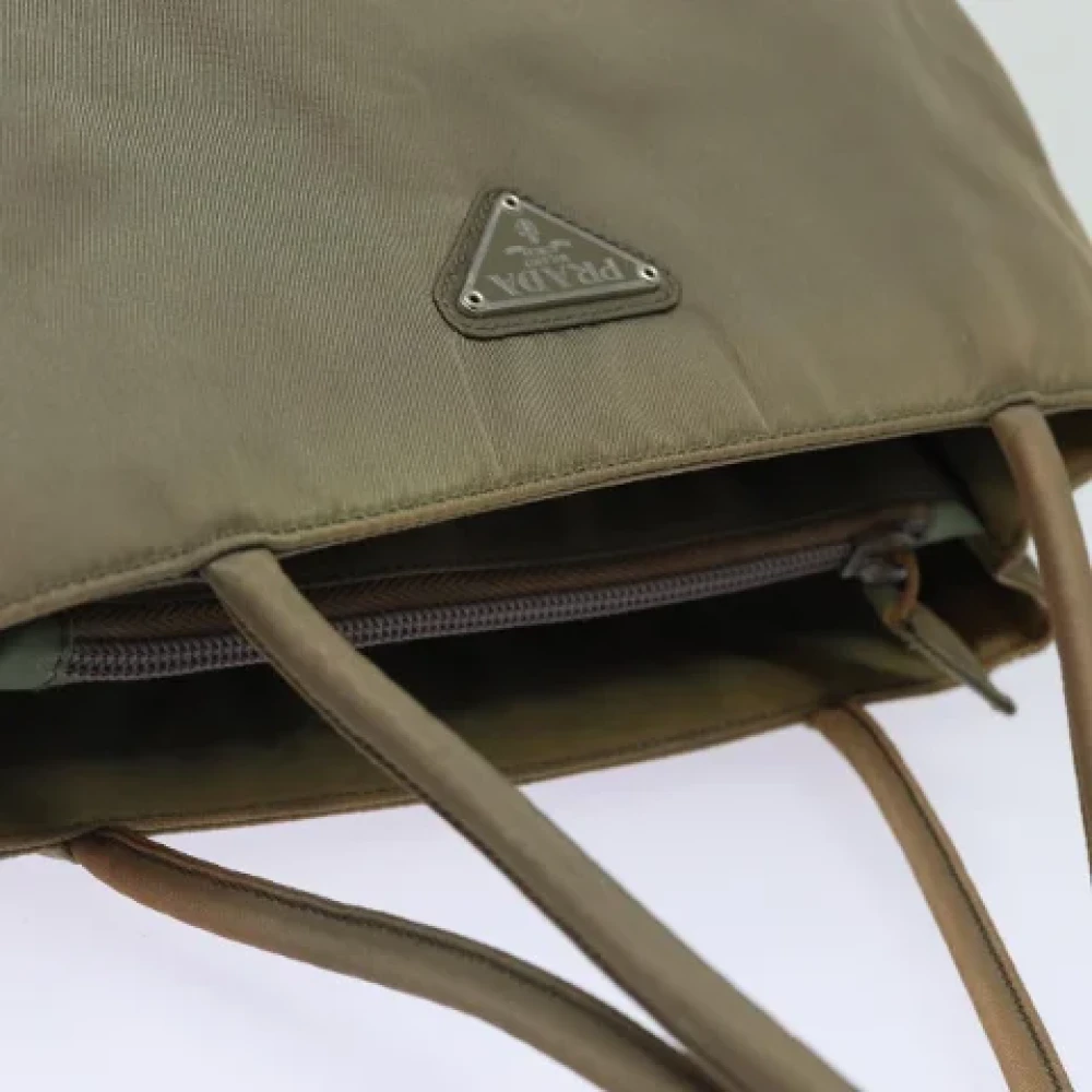 Prada Vintage Pre-owned Nylon totes Brown Dames