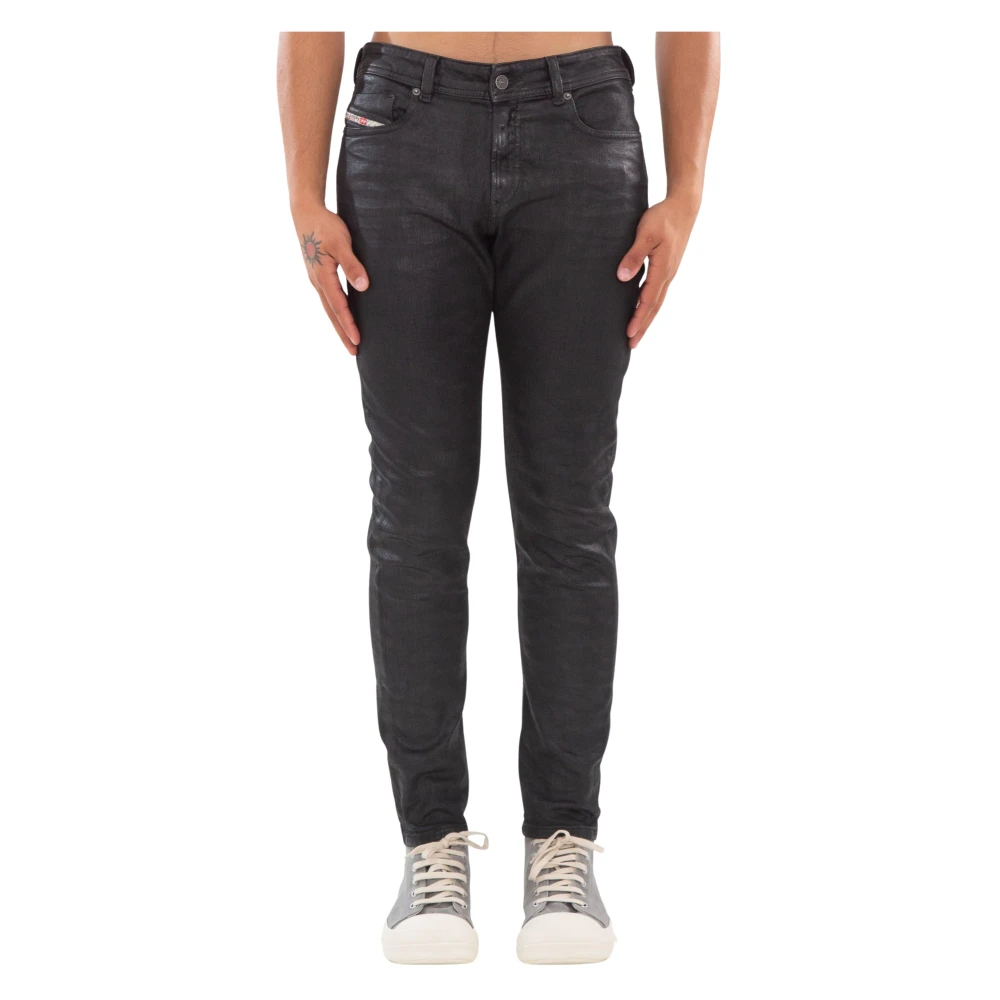 Diesel Svarta Skinny Jeans 1979 Sleenker Stil Black, Herr