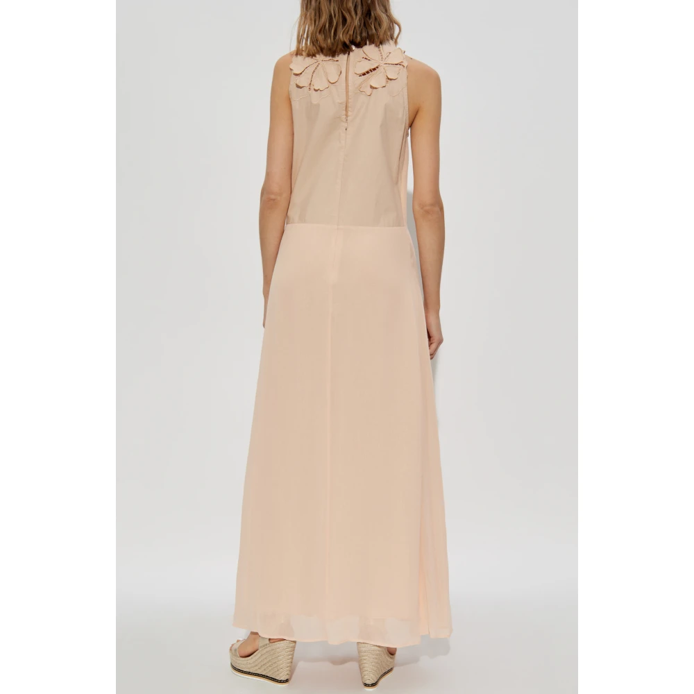 Forte Jurk met bloemenrand Pink Dames