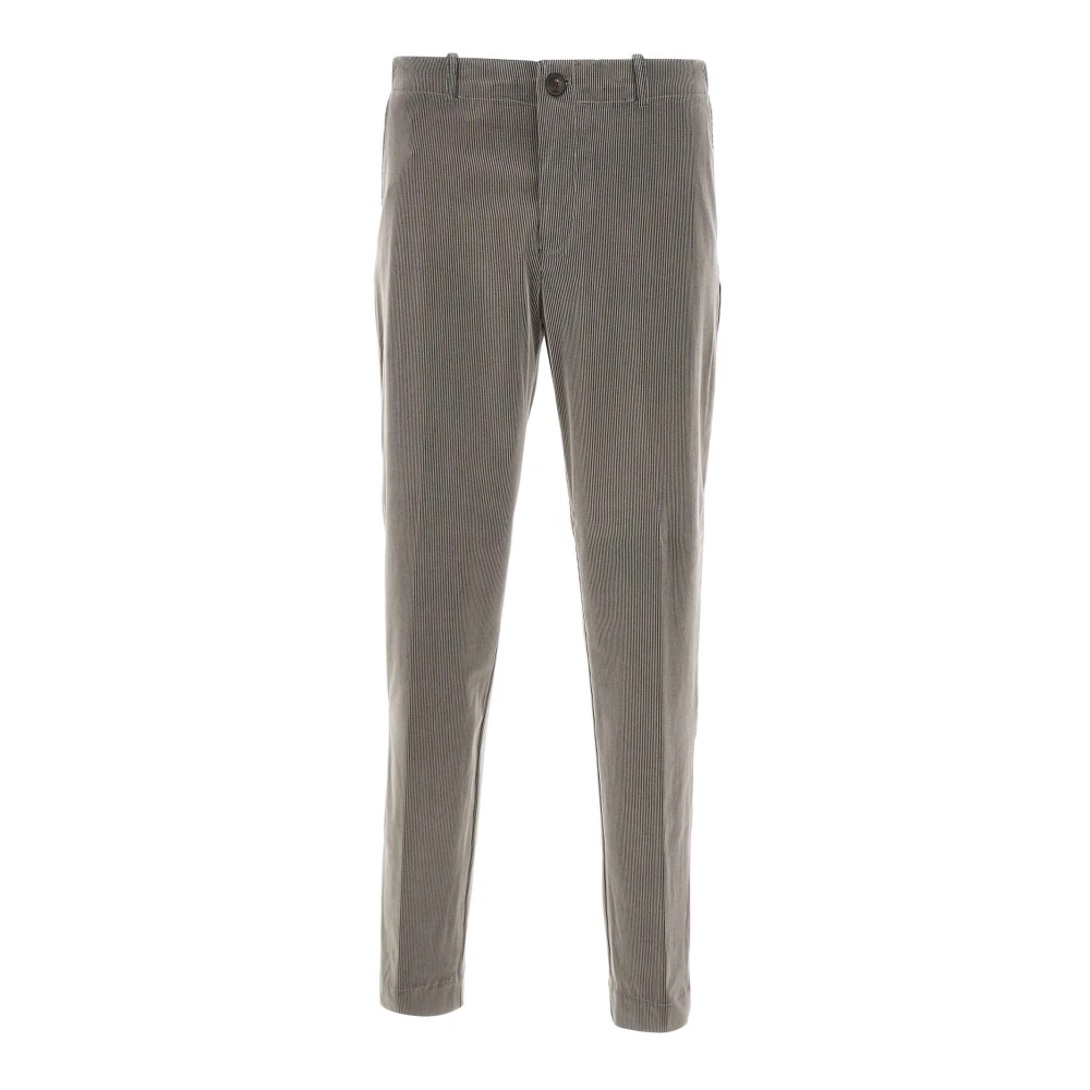 Rrd Men's Multicolor Slim-Fit Trousers, L, Trousers Beige