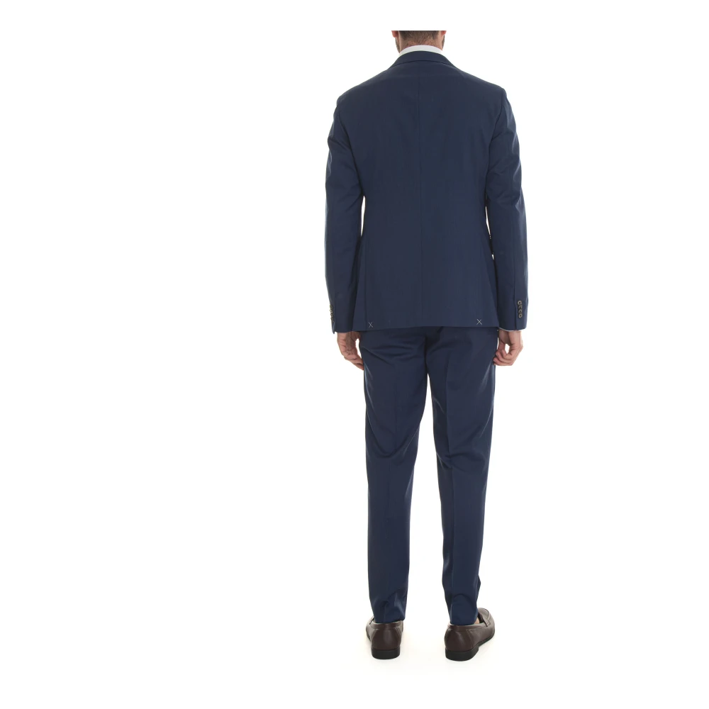 Michael Kors Klassiek 2-knoops pak Blue Heren