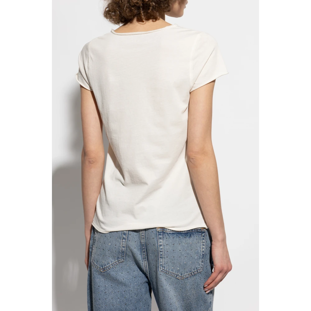 Zadig & Voltaire T-shirt Tunisien Beige Dames