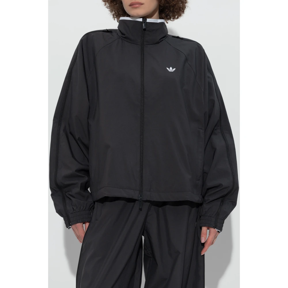 adidas Originals Lichtgewicht Jack met Logo Black Dames