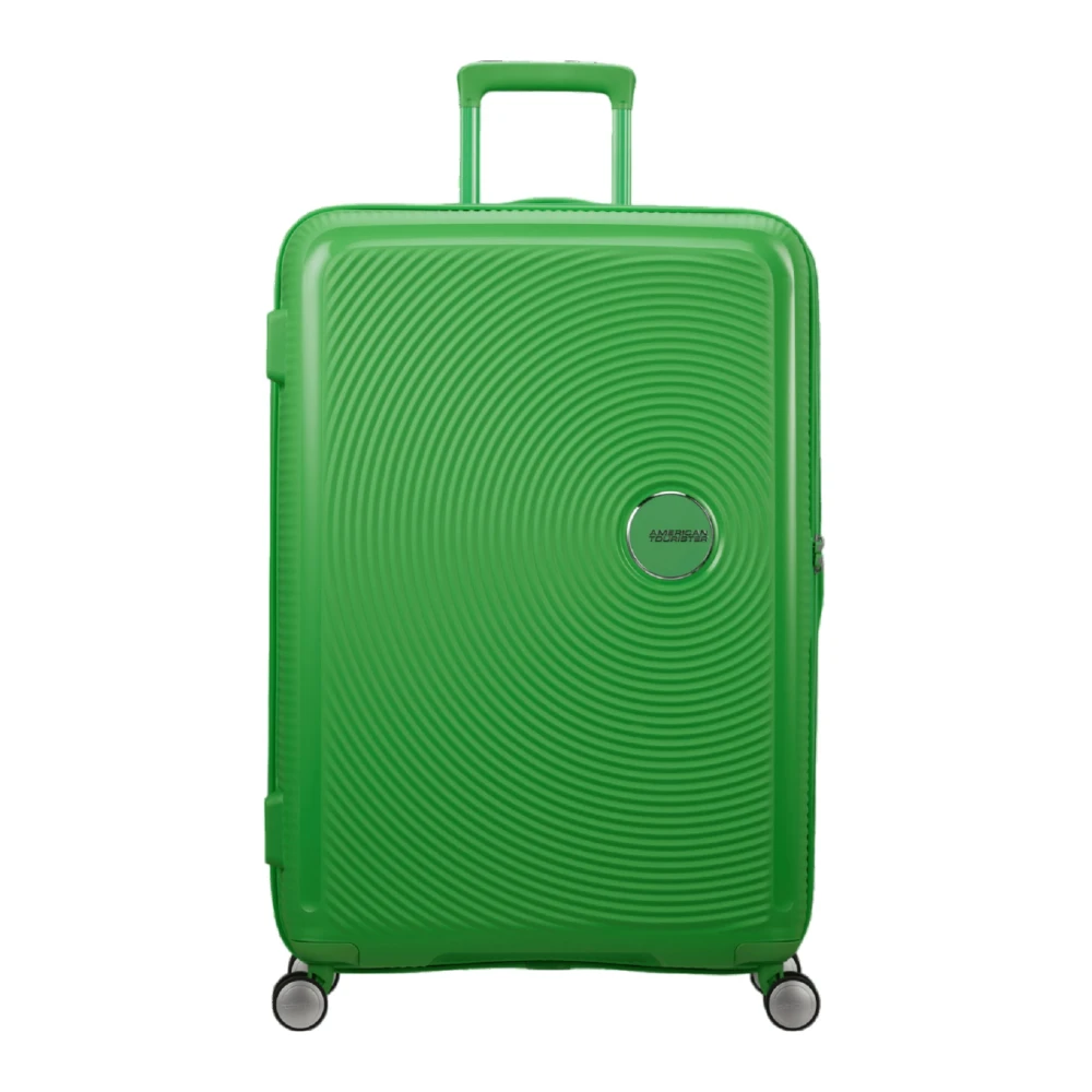 American Tourister Unisex Green Expandable Trolley Suitcase