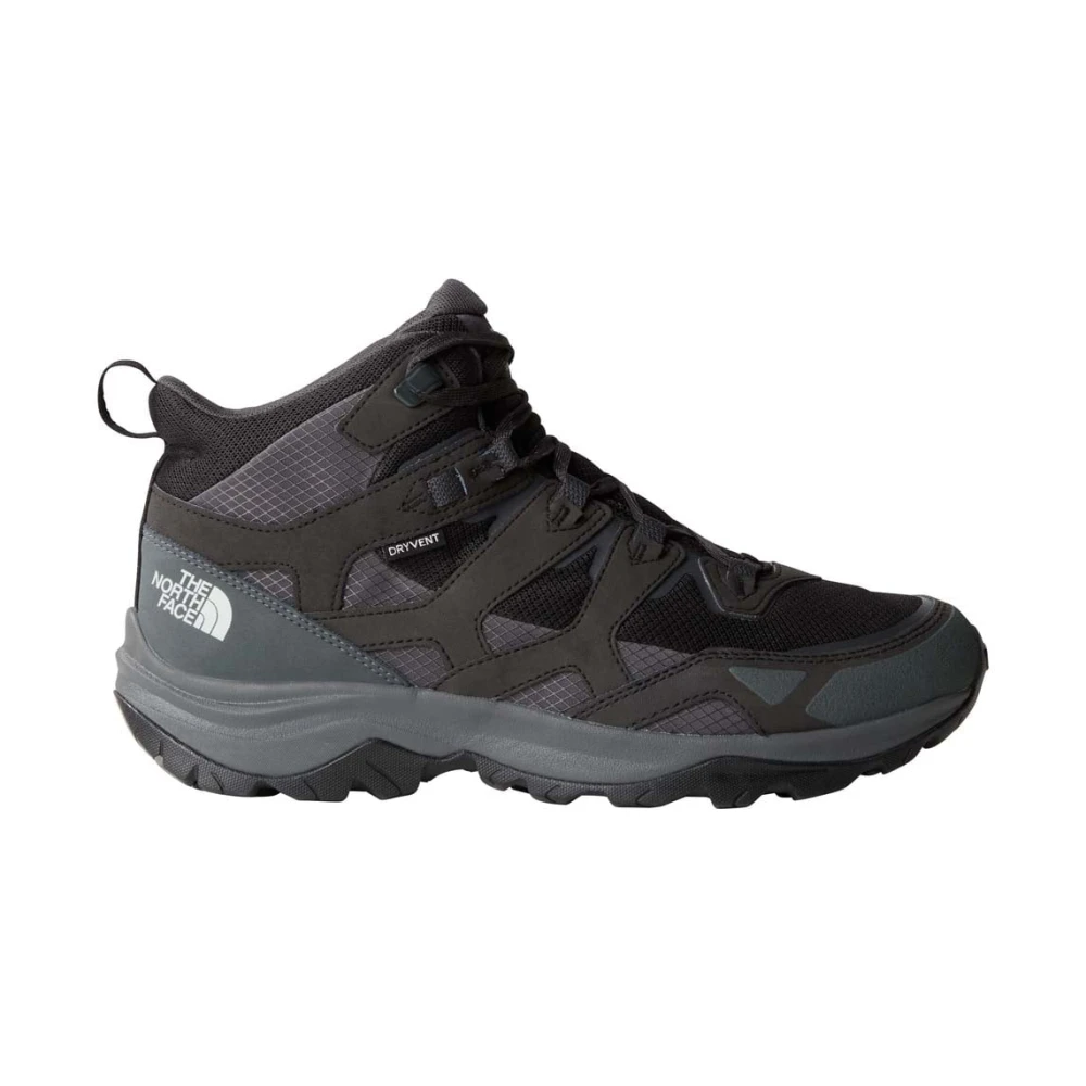The North Face Black Hiking Shoes, Male, 12 Uk, Hedgehog 3 Mid Waterproof Shoes