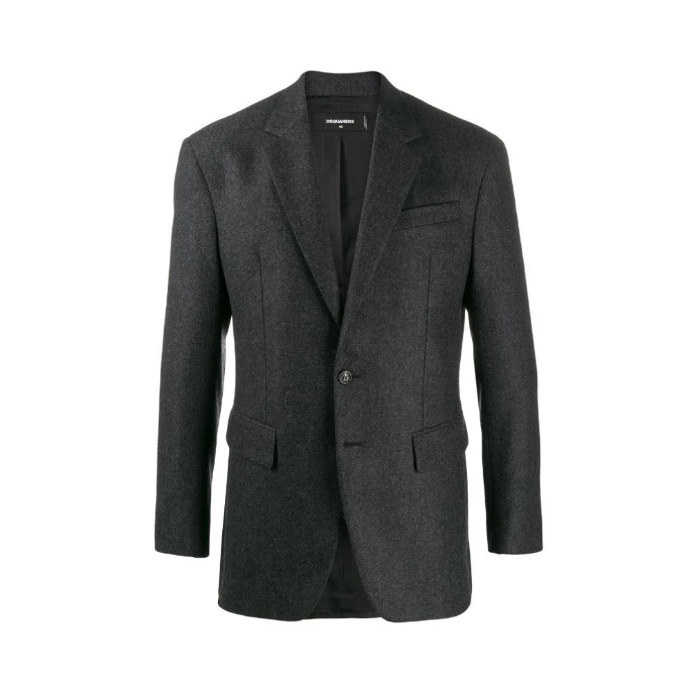 Dsquared2 Men's Gray Grey Textile Jacket Large