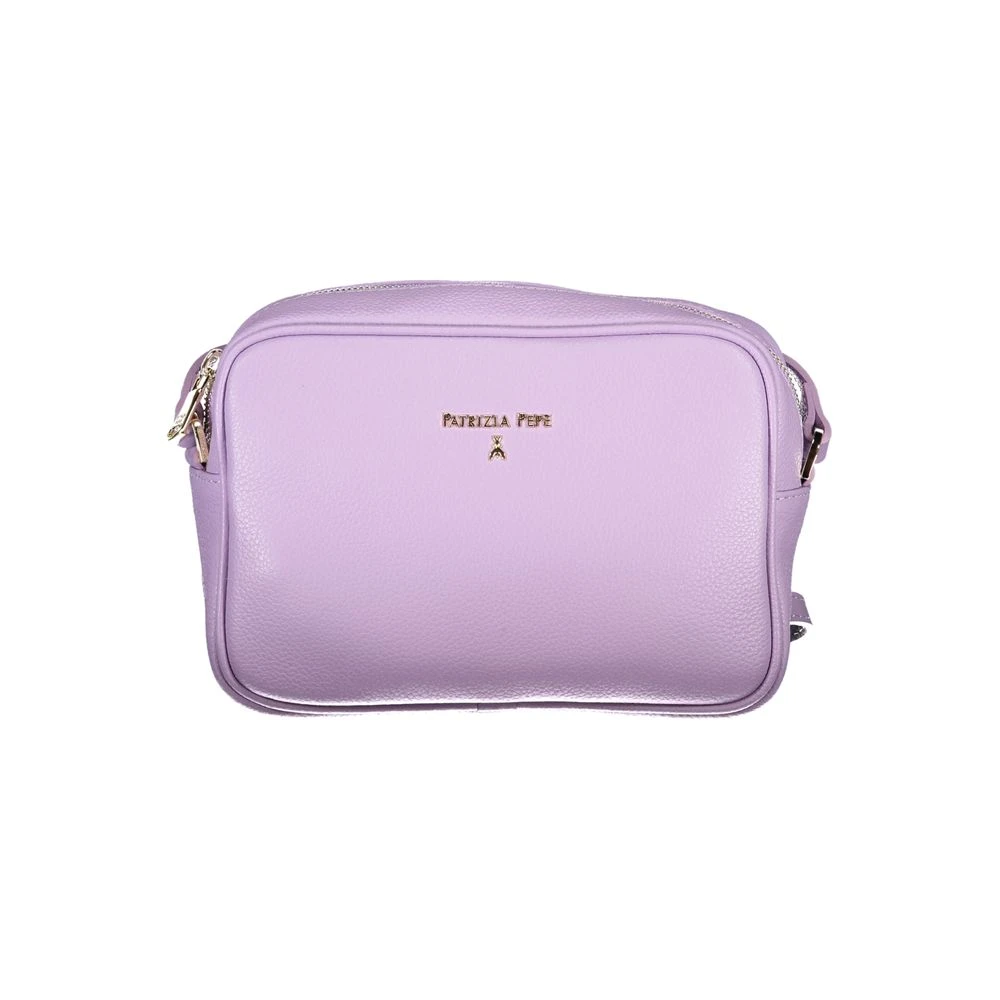 Patrizia Pepe Women's Purple Adjustable Shoulder Bag With Zipper Closure