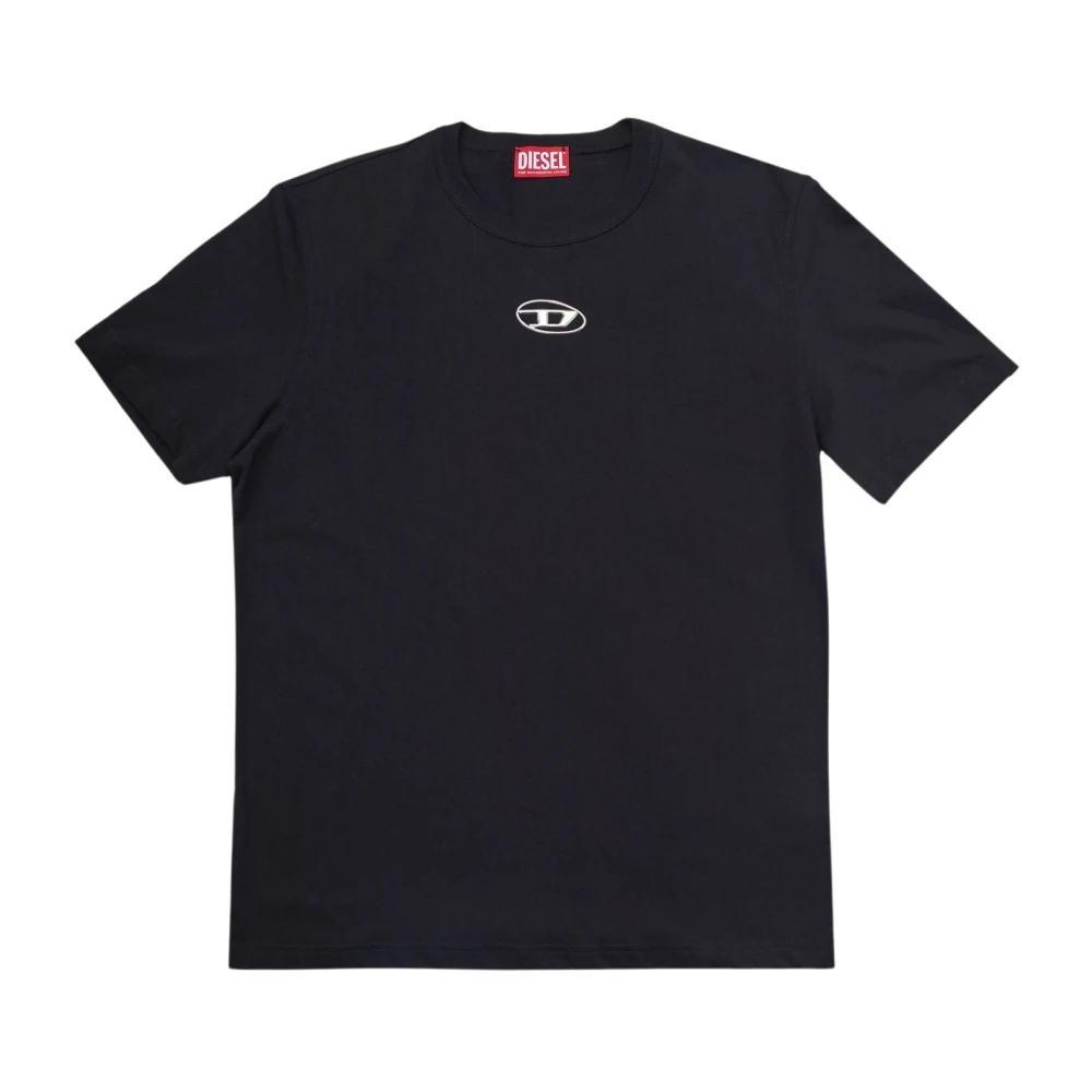 Diesel Ovale T-Adjust T-Shirt in Zwart Black Heren
