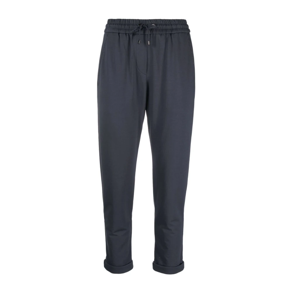 BRUNELLO CUCINELLI Cropped Trousers Blue Dames