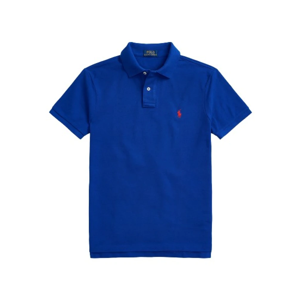 Polo Ralph Lauren Royal Heritage Korte Mouw Slim Fit Polo Blue Heren