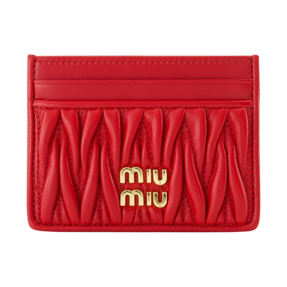 Miu Miu Wallets & Cardholders - Female - Wallets & Cardholders - Red - One Size - Accessories