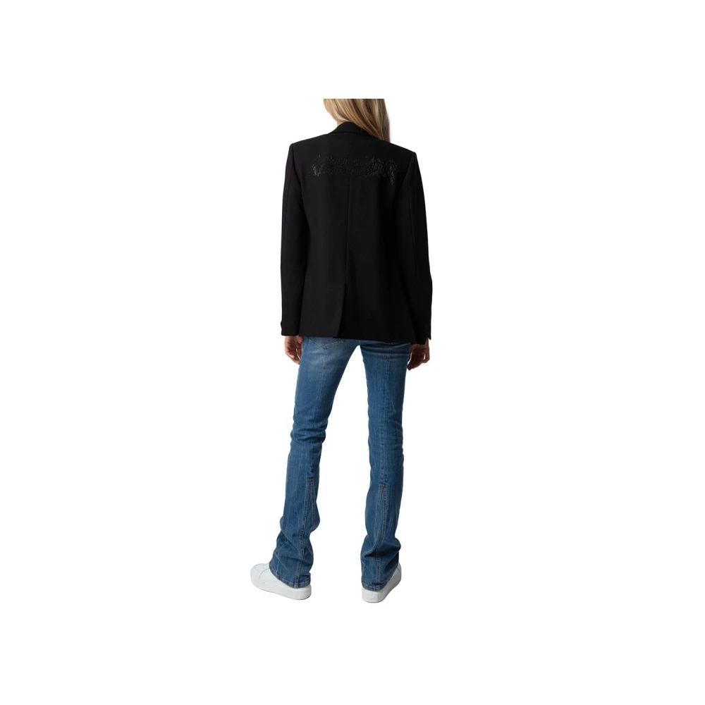 Zadig & Voltaire Stijlvolle Sako Shirt Black Dames