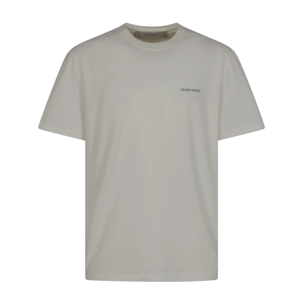 Golden Goose Men's White T-Shirts, M, Journey T-Shirt