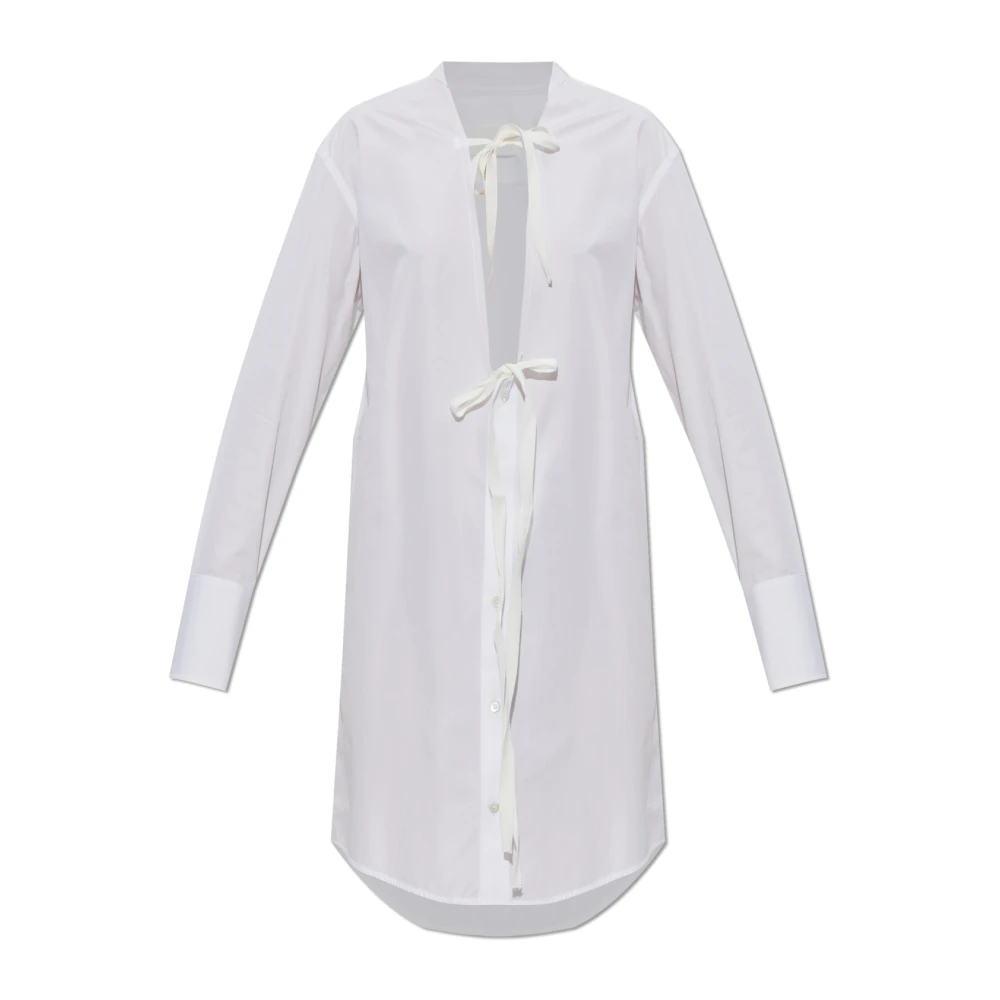 Maison Margiela Damen Weiß Kleider, Xsgröße: