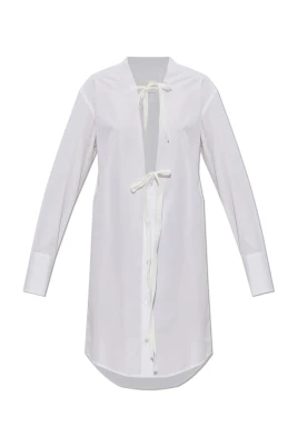 V-Neck Skjortklänning