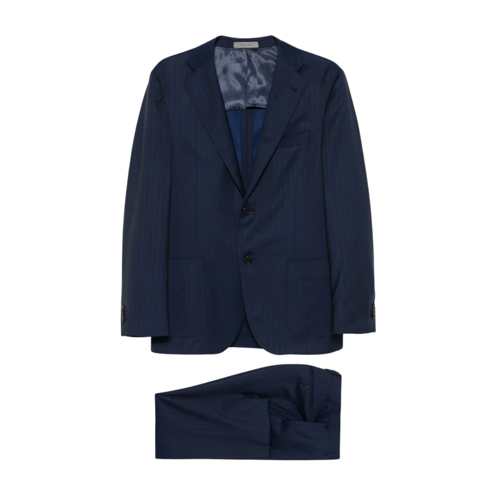 Corneliani Blauwe Jurk voor Mannen Blue Heren