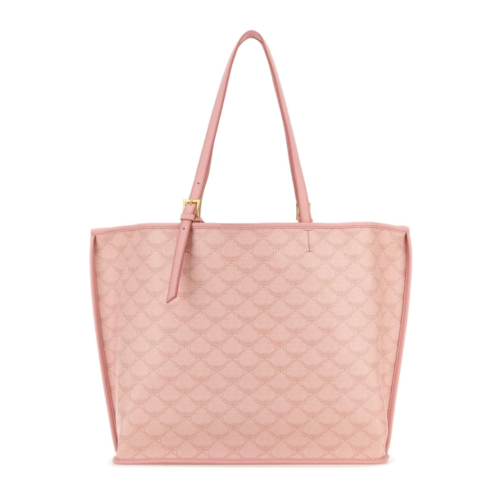 MCM Canvas Himmel Shopping Bag Pink Dames