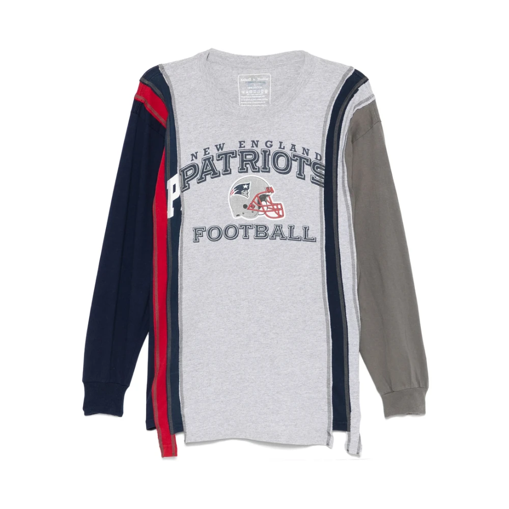 Needles Grijze Crew Neck Longsleeve Shirt Multicolor Heren