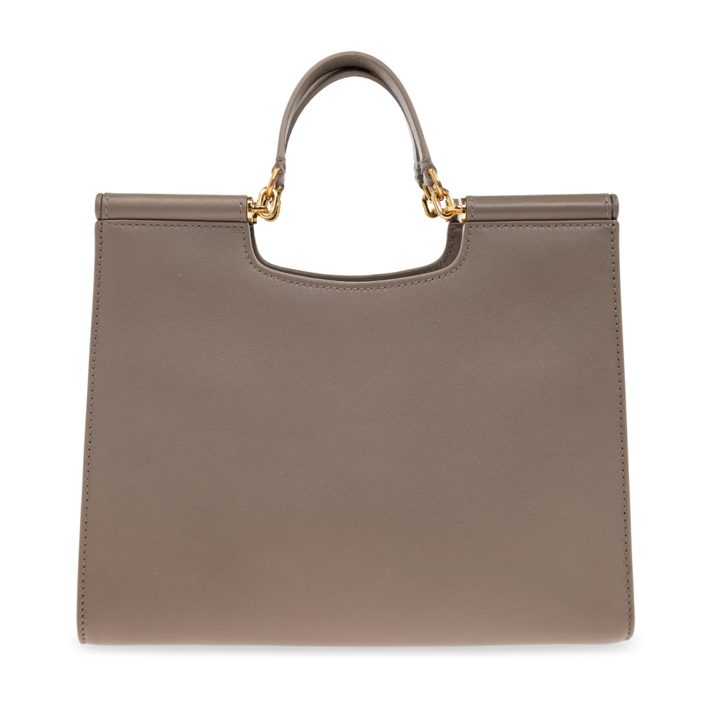 Dolce & Gabbana Handtas Sicily Klein Beige Dames